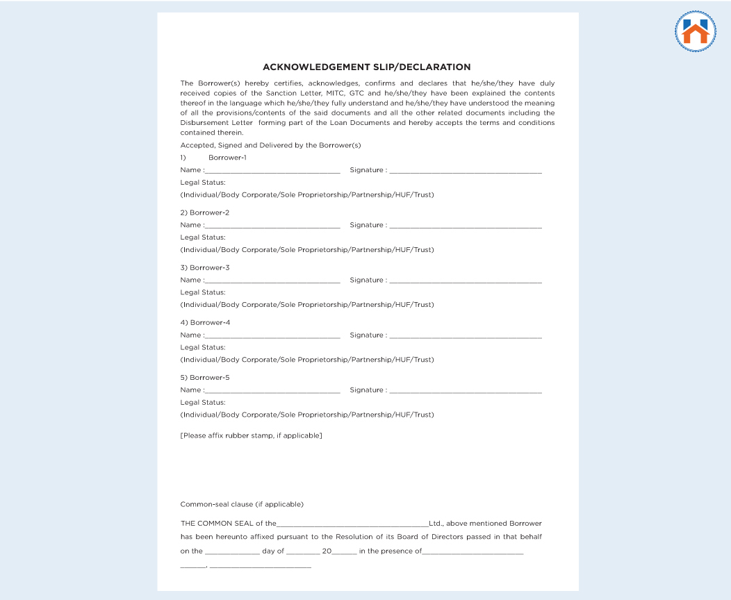 home loan process disbursement letter 